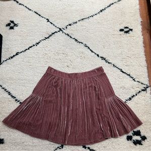Madewell velvet skirt